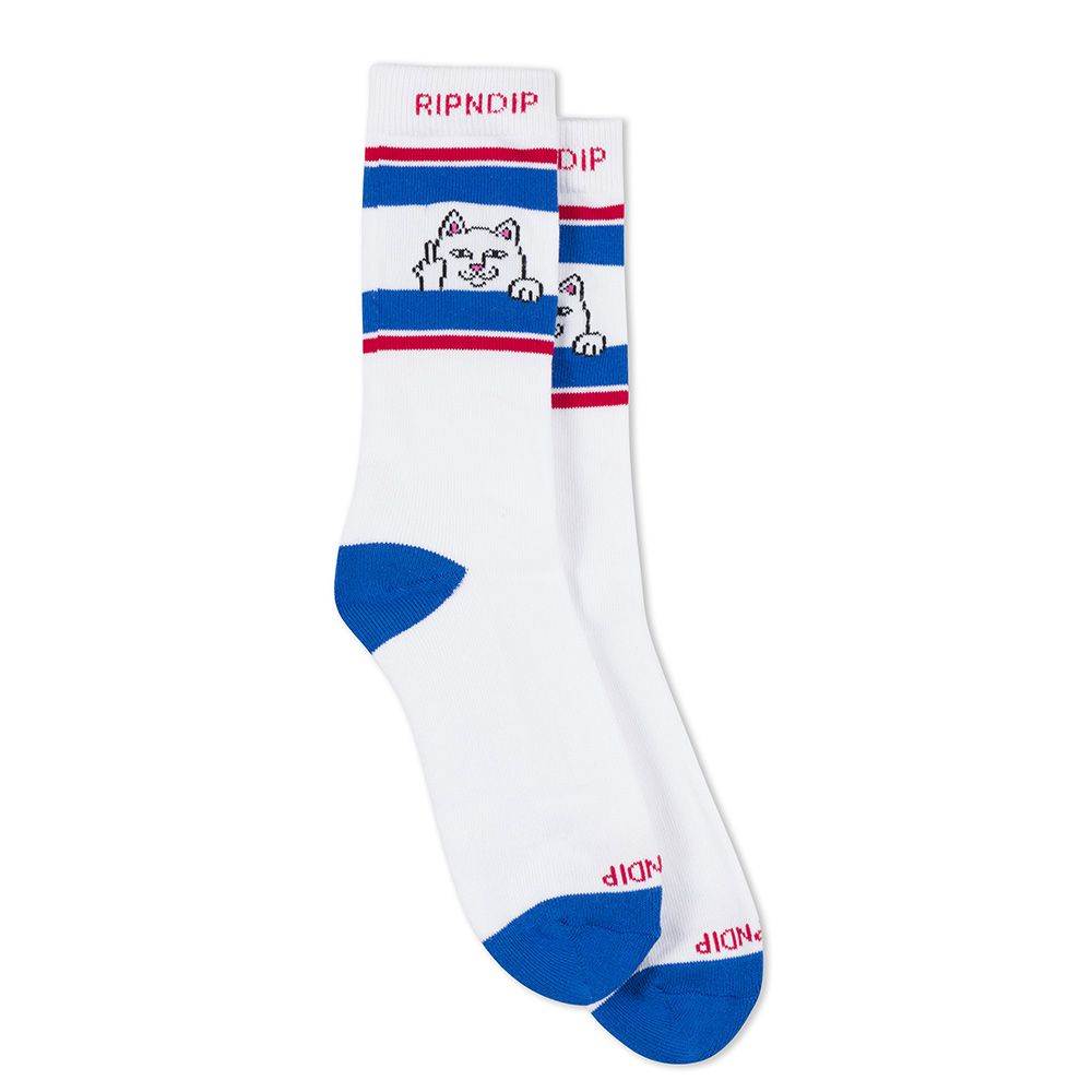 CALCETINES PEEKING NERMAL SOCKS WHITE | Mechanic