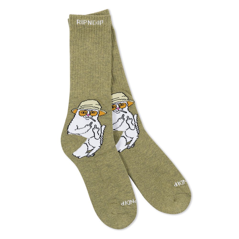 CALCETINES RIPNDIP NERMAL S THOMPSON SOCKS HEATHER OLIVE | Mechanic