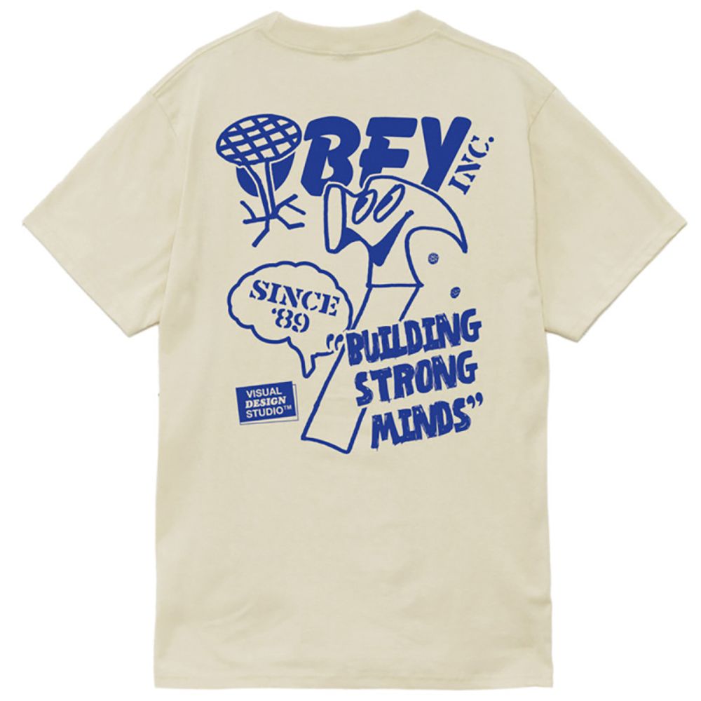CAMISETA OBEY BUILDING STRONG MINDS CREAM | Mechanic
