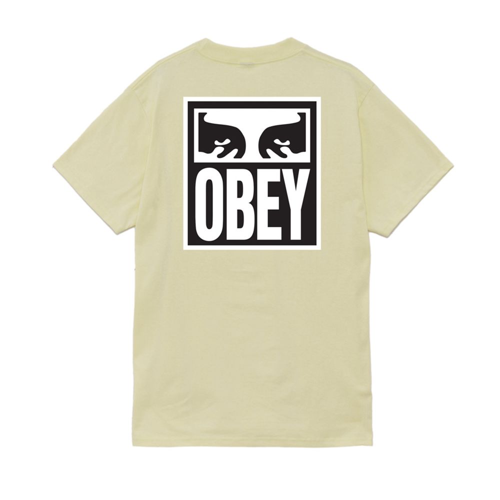 CAMISETA OBEY EYES ICON 2 PALE YELLOW | Mechanic