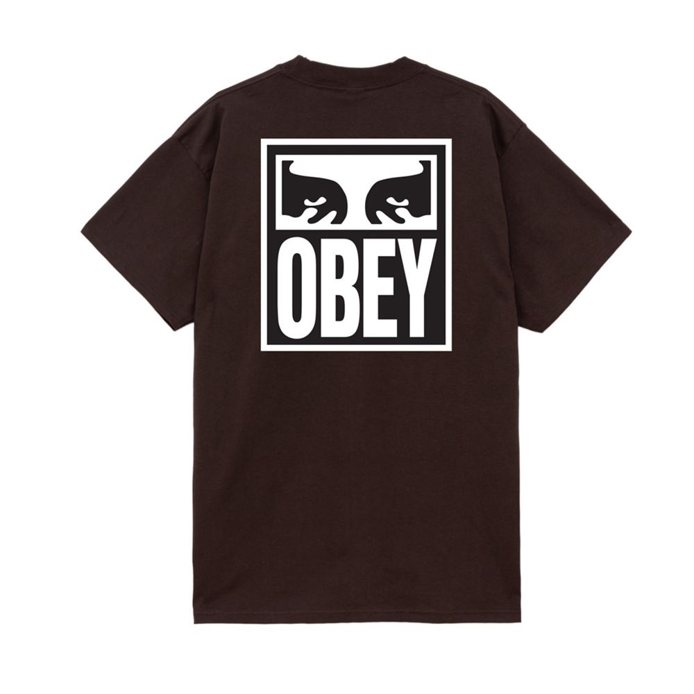 CAMISETA OBEY EYES ICON 2 HEATHER JAVA BROWN | Mechanic