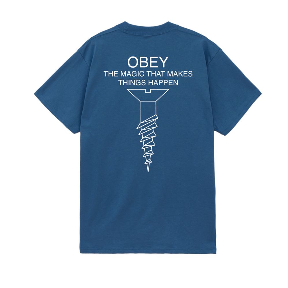 CAMISETA OBEY MAGIC HARBOR BLUE | Mechanic