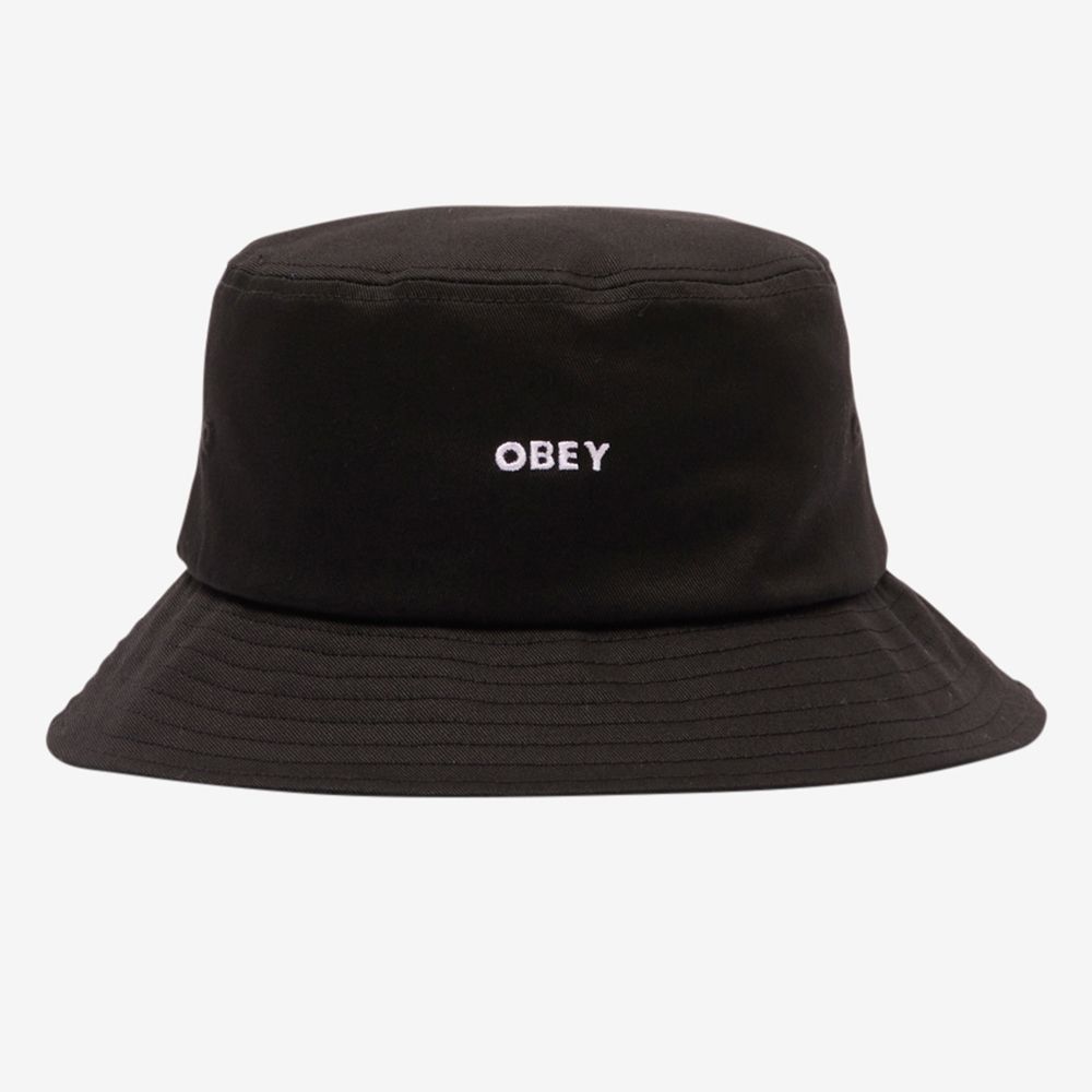 SOMBRERO BOLD TWILL BUCKET HAT BLACK | Mechanic