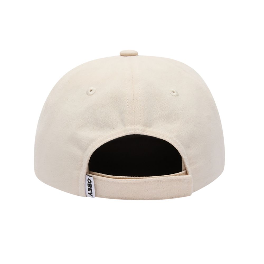 GORRA OBEY JOT 6 PANNEL VELCRO BACK UNBLEACHED | Mechanic