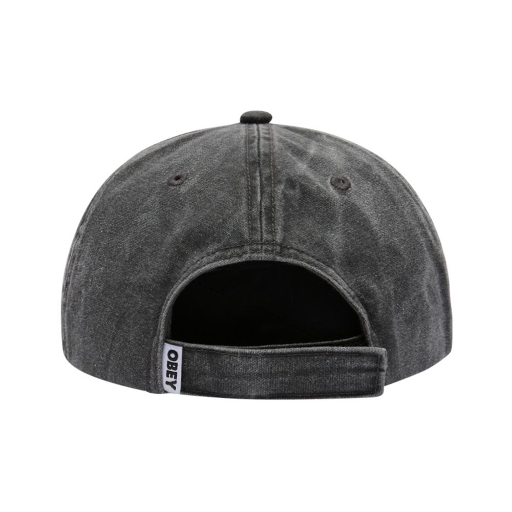 GORRA OBEY JOT 6 PANNEL VELCRO BACK PIGMENT BLACK | Mechanic