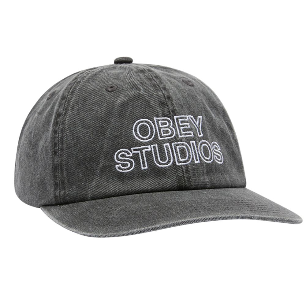 GORRA OBEY PIGMENT OBEY STUDIOS STRAPBACK PIGMENT BLACK | Mechanic