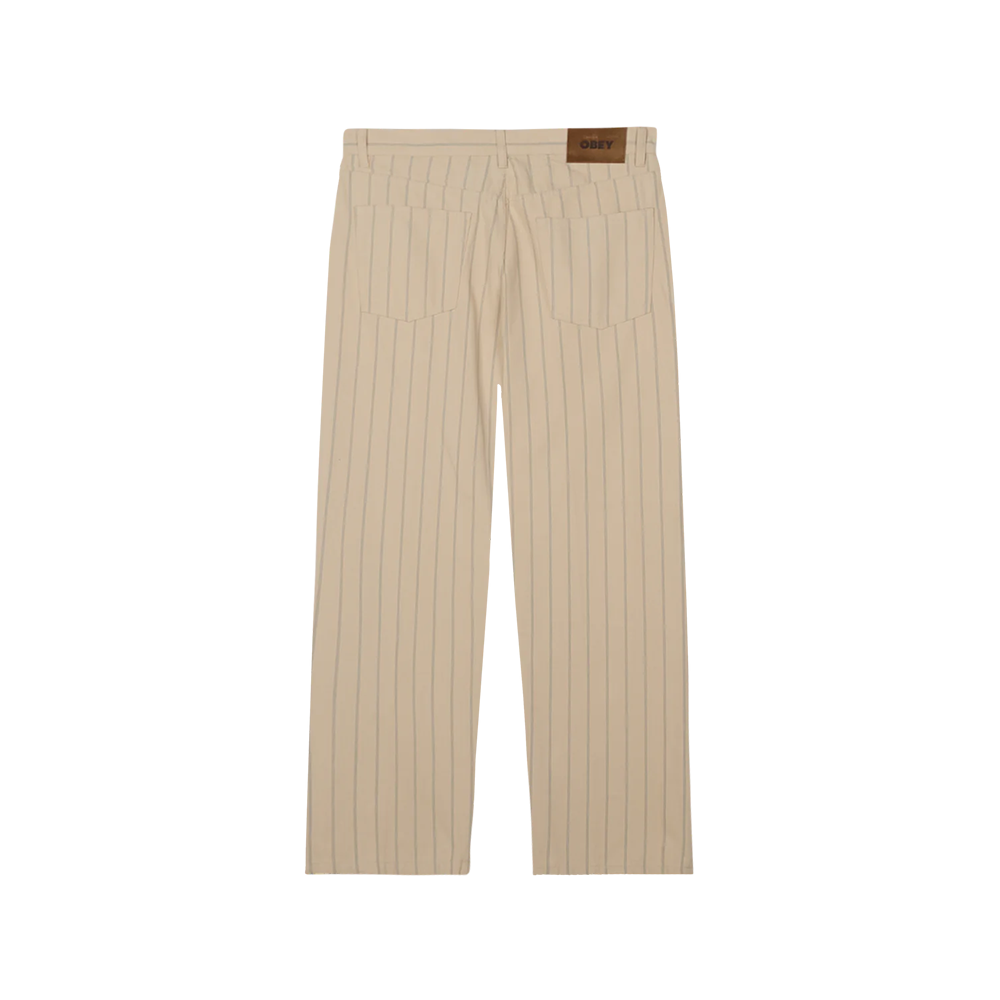 PANTALON OBEY CLASSIC BAGGY STRIPE DENIM PELICAN MULTI | Mechanic