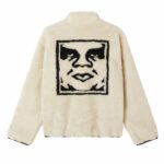 CHAQUETA OBEY ICON FACE SHERPA UNBLEACHED. Mechanic Tienda de Ropa