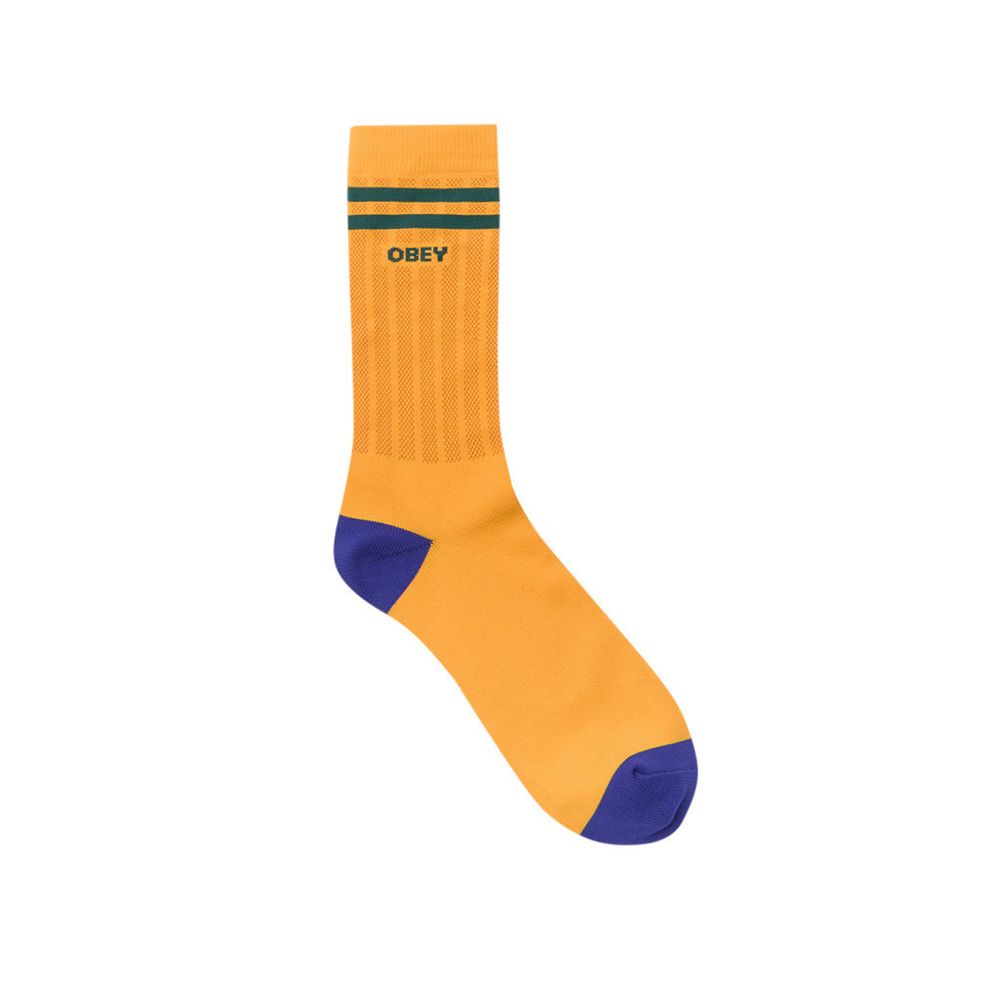 CALCETINES OBEY SOCCER SOCKS GOLD/GREEN | Mechanic