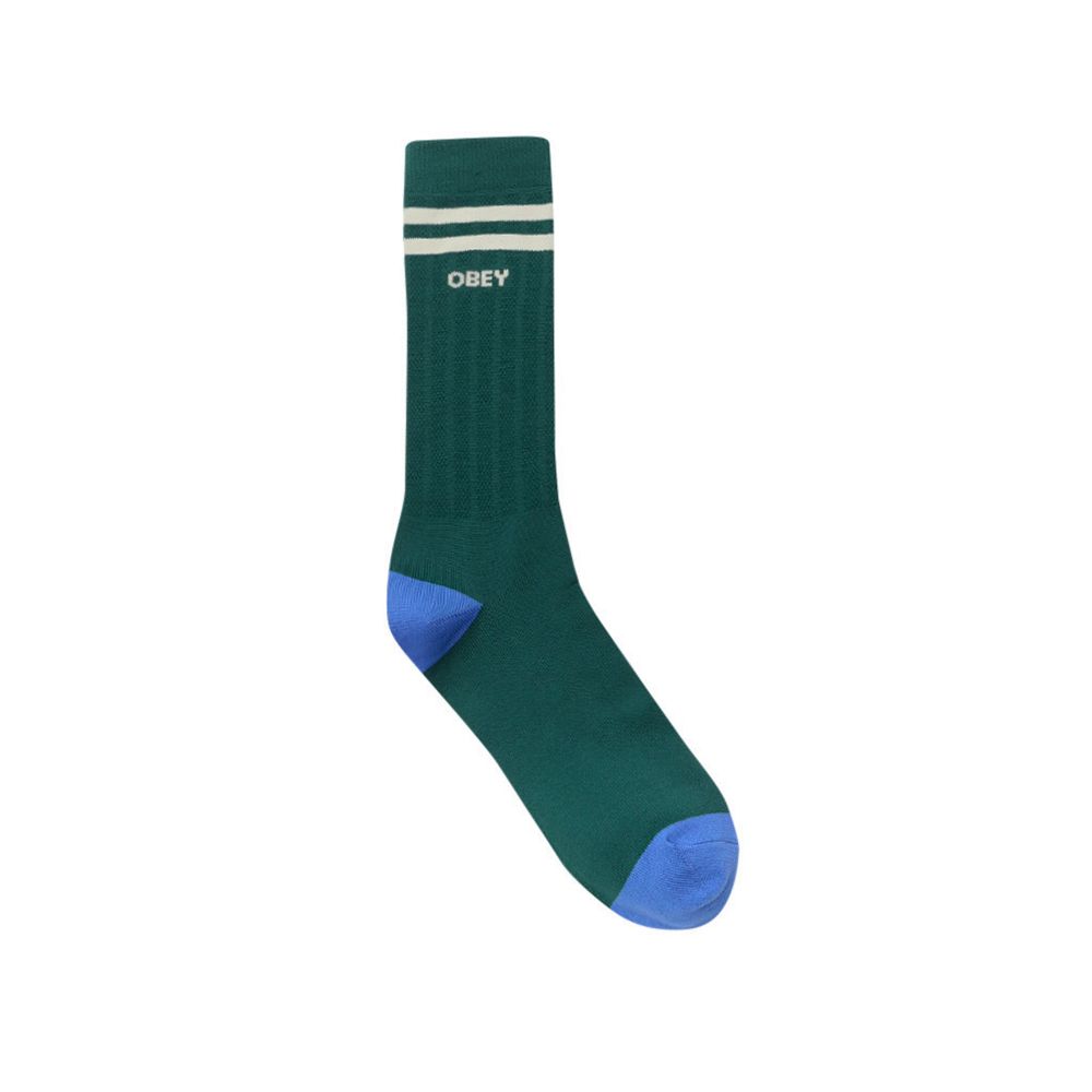 CALCETINES OBEY SOCCER SOCKS GREEN/UNBLEACHED | Mechanic