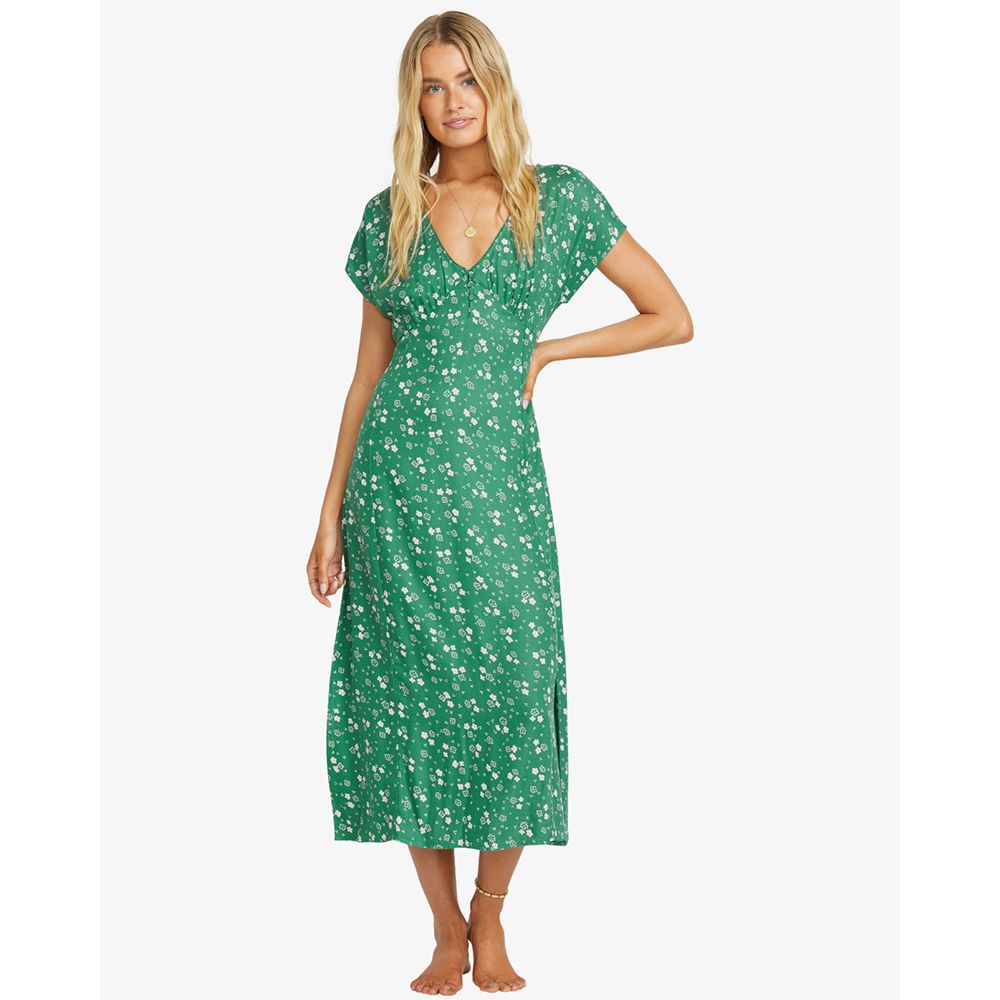 VESTIDO BILLABONG BRIGHT SKIES ISLAND GREEN | Mechanic