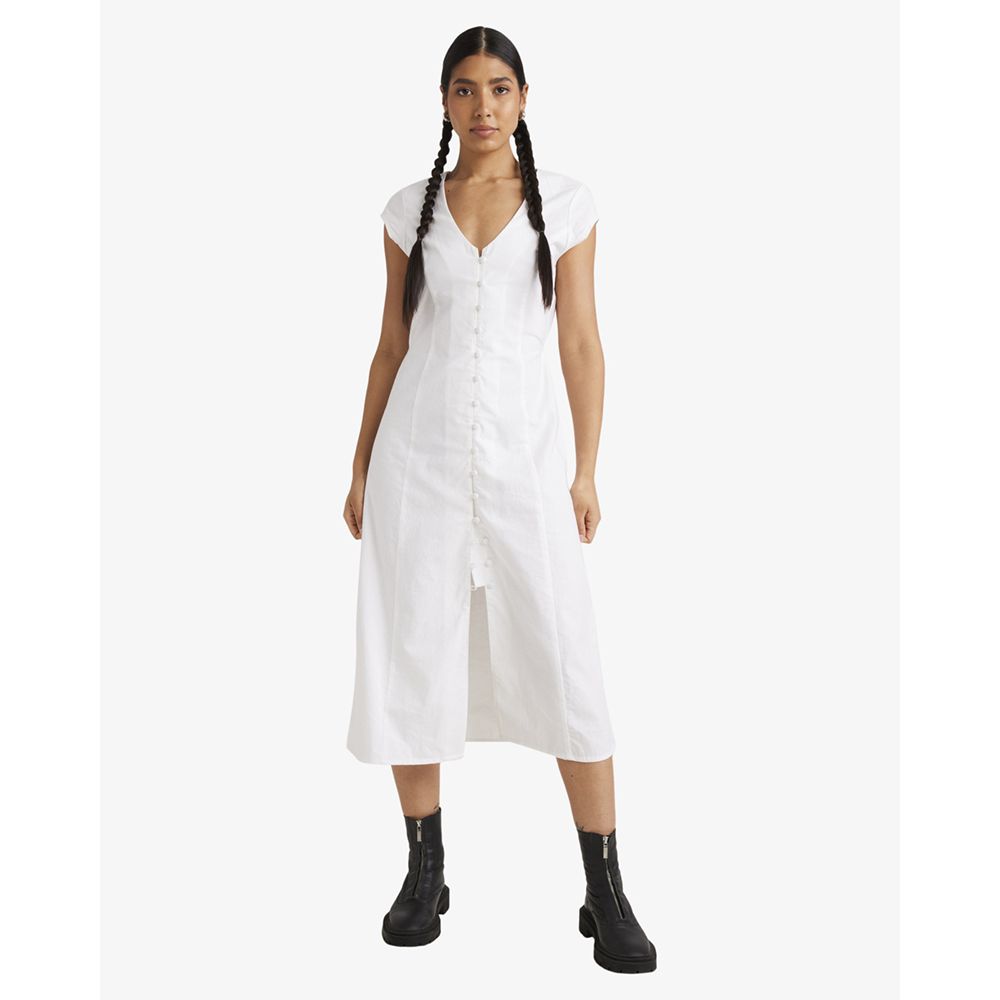 VESTIDOS RVCA UNDERSTATED MID WHITE | Mechanic