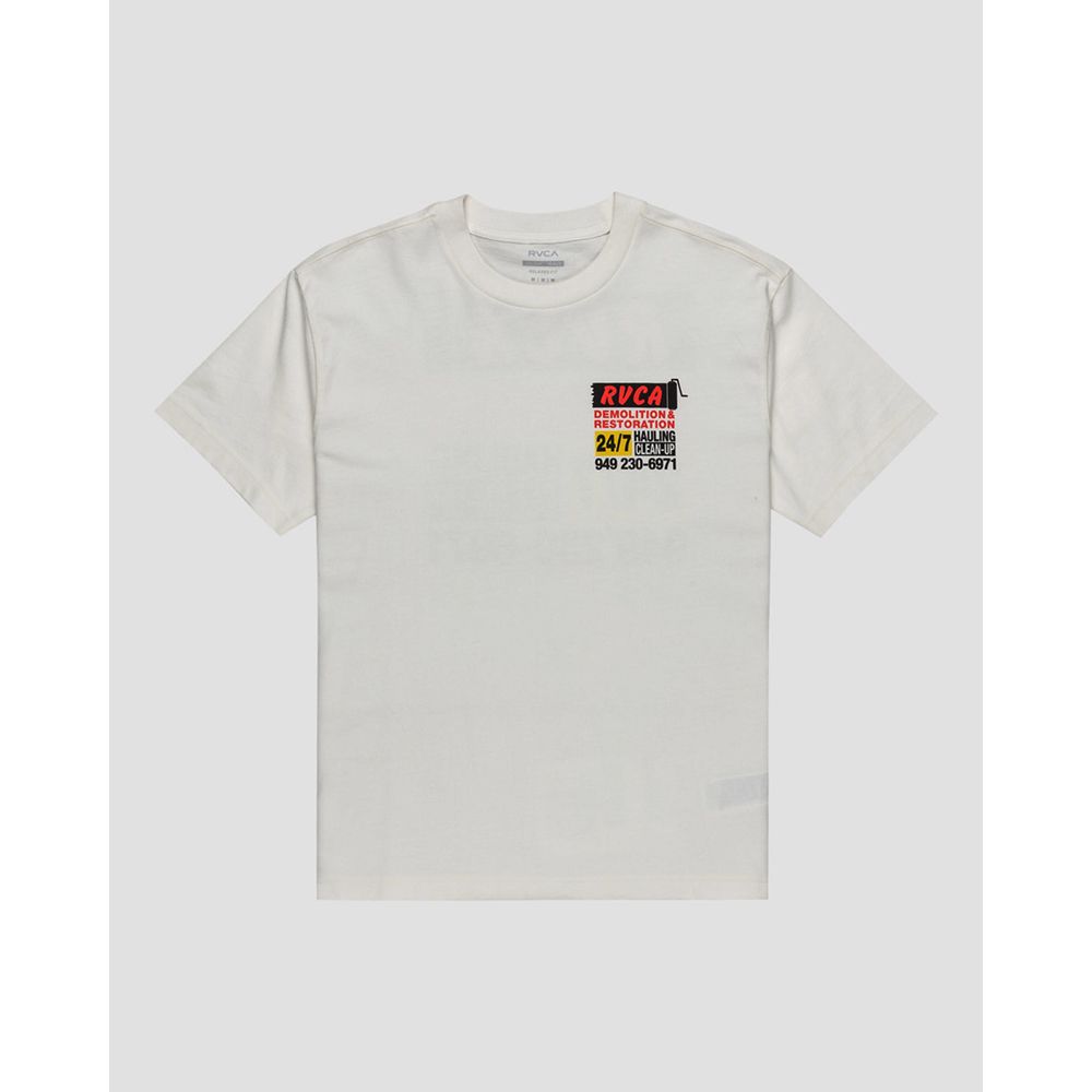 CAMISETA RVCA RESTO SERVICES WHITE | Mechanic