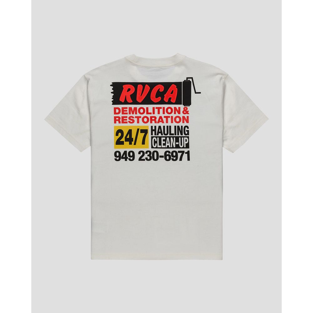 CAMISETA RVCA RESTO SERVICES WHITE | Mechanic