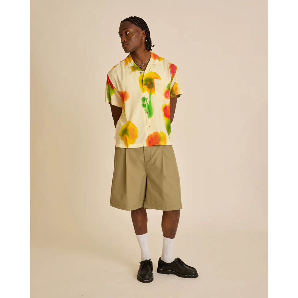 CAMISA OBEY KINNEY WOVEN CREAM MULTI | Mechanic