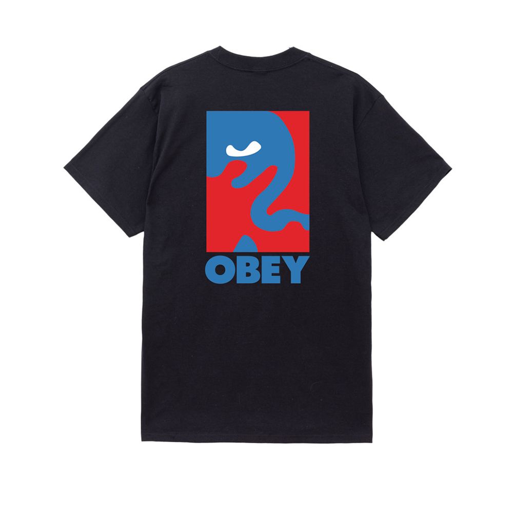 CAMISETA OBEY CROPPED ICON BLACK | Mechanic