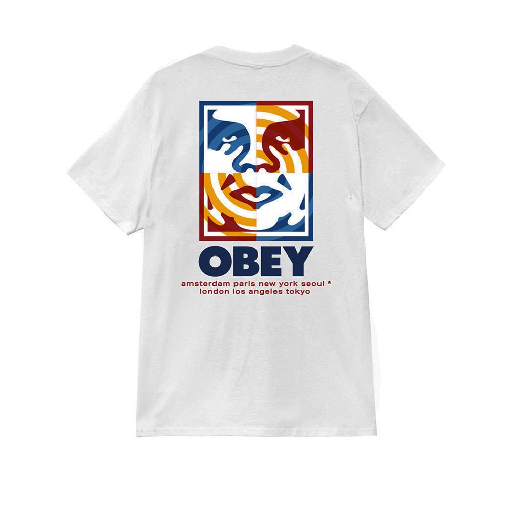 CAMISETA OBEY TARGET ICON WHITE | Mechanic