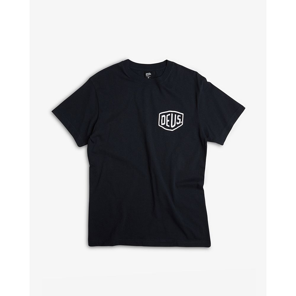 CAMISETA DEUS EX-MACHINA VENICE ADDRESS BLACK | Mechanic