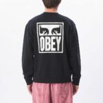 SUDADERA OBEY EYES ICON 2 CREW BLACK | Mechanic