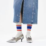 CALCETINES HAPPY SOCKS SIMPLE STRIPE SNEAKER SOCK. Mechanic Tienda de Ropa