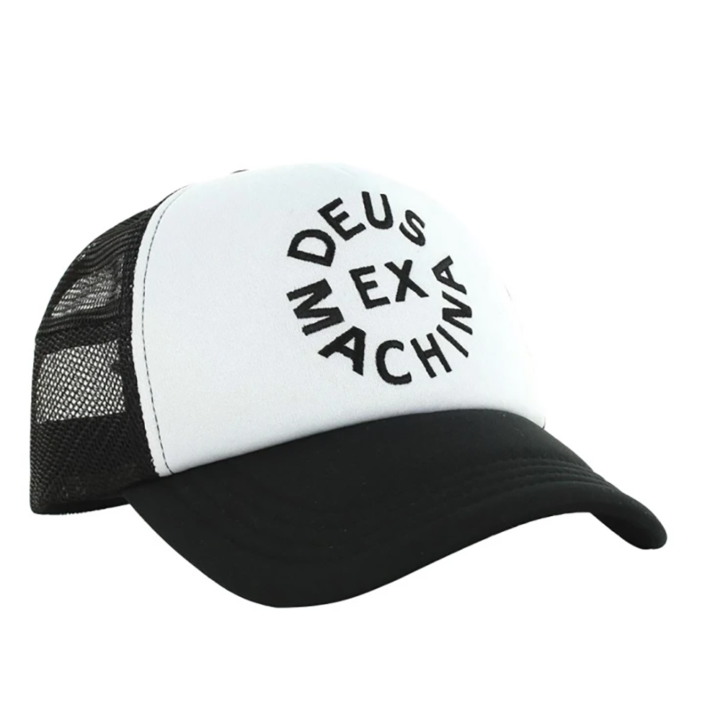 GORRA DEUS EX-MACHINA CIRCLE LOGO TRUCKER WHITE/BLACK | Mechanic