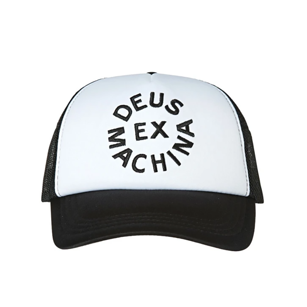 GORRA DEUS EX-MACHINA CIRCLE LOGO TRUCKER WHITE/BLACK | Mechanic
