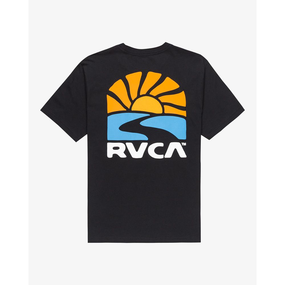 CAMISETA RVCA SUN PHASE BLACK | Mechanic