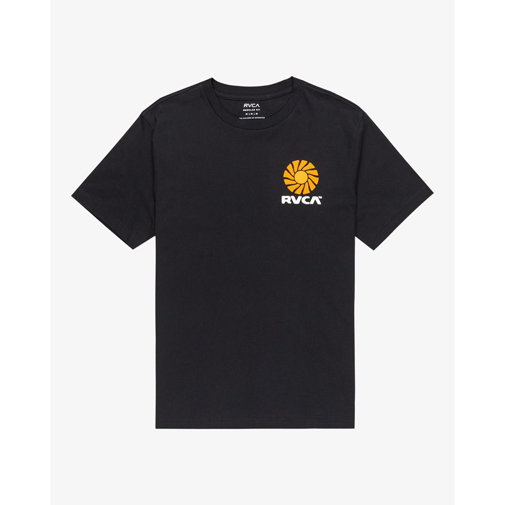 CAMISETA RVCA SUN PHASE BLACK | Mechanic