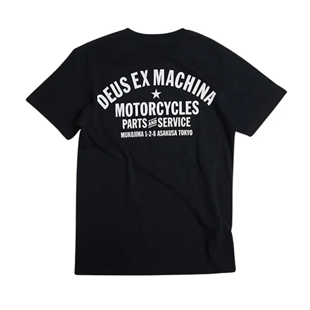 CAMISETA DEUS EX-MACHINA TOKYO ADDRESS BLACK | Mechanic