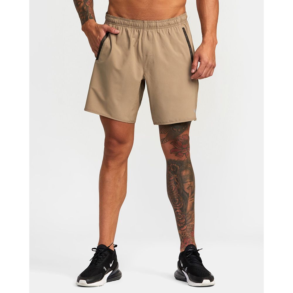 PANTALON CORTO YOGGER STRETCH 17´ DARK KHAKI | Mechanic