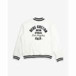 CHAQUETA DEUS EX-MACHINA PATRON FLEECE BOMBER VINTAGE WHITE. Mechanic Tienda de Ropa