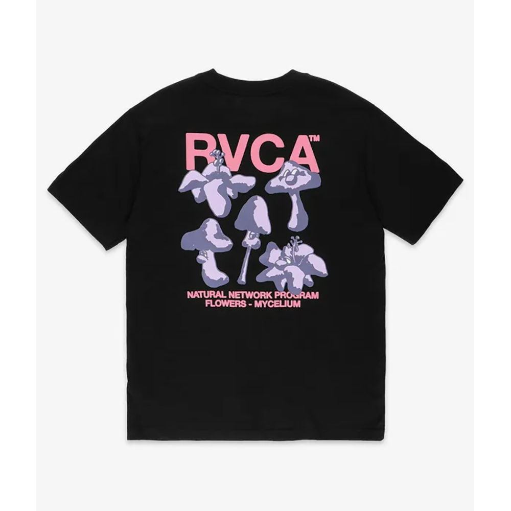 CAMISETA RVCA NATURAL NETWORK BLACK | Mechanic
