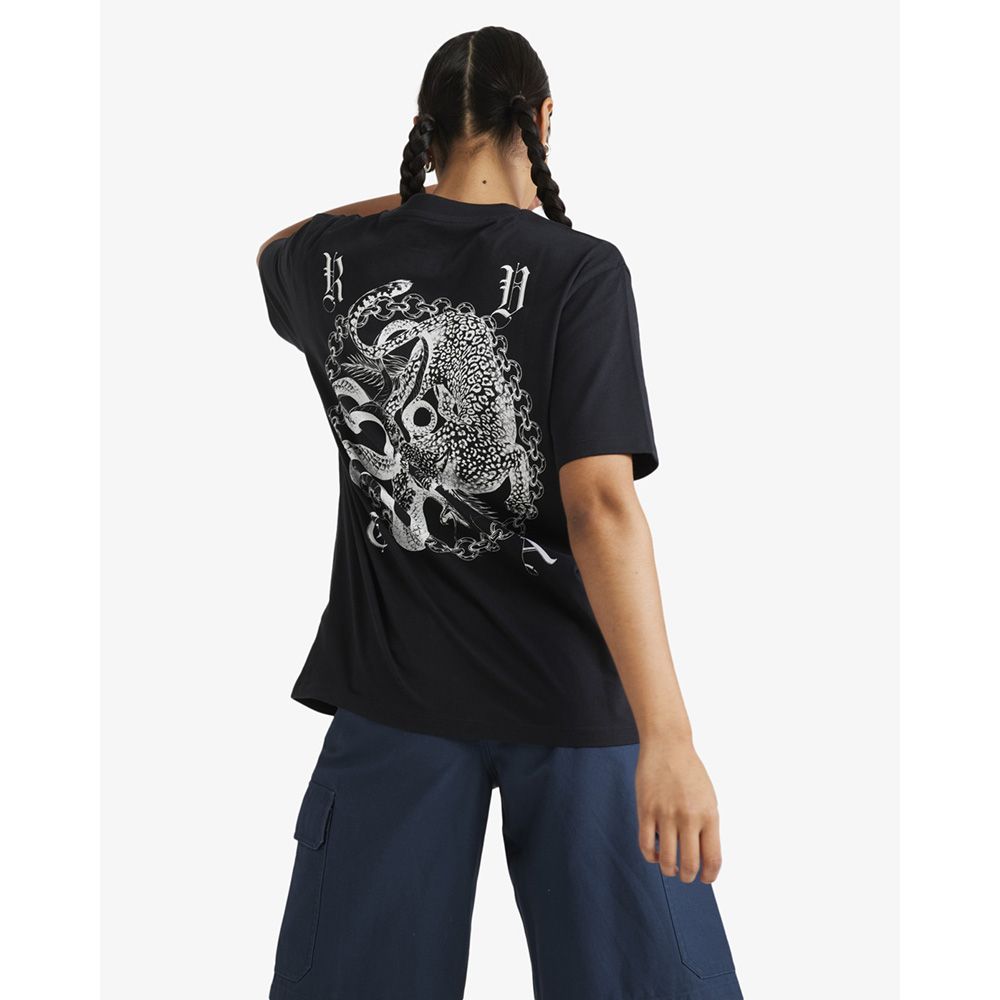 CAMISETA RVCA BEN J RELAXED BLACK | Mechanic