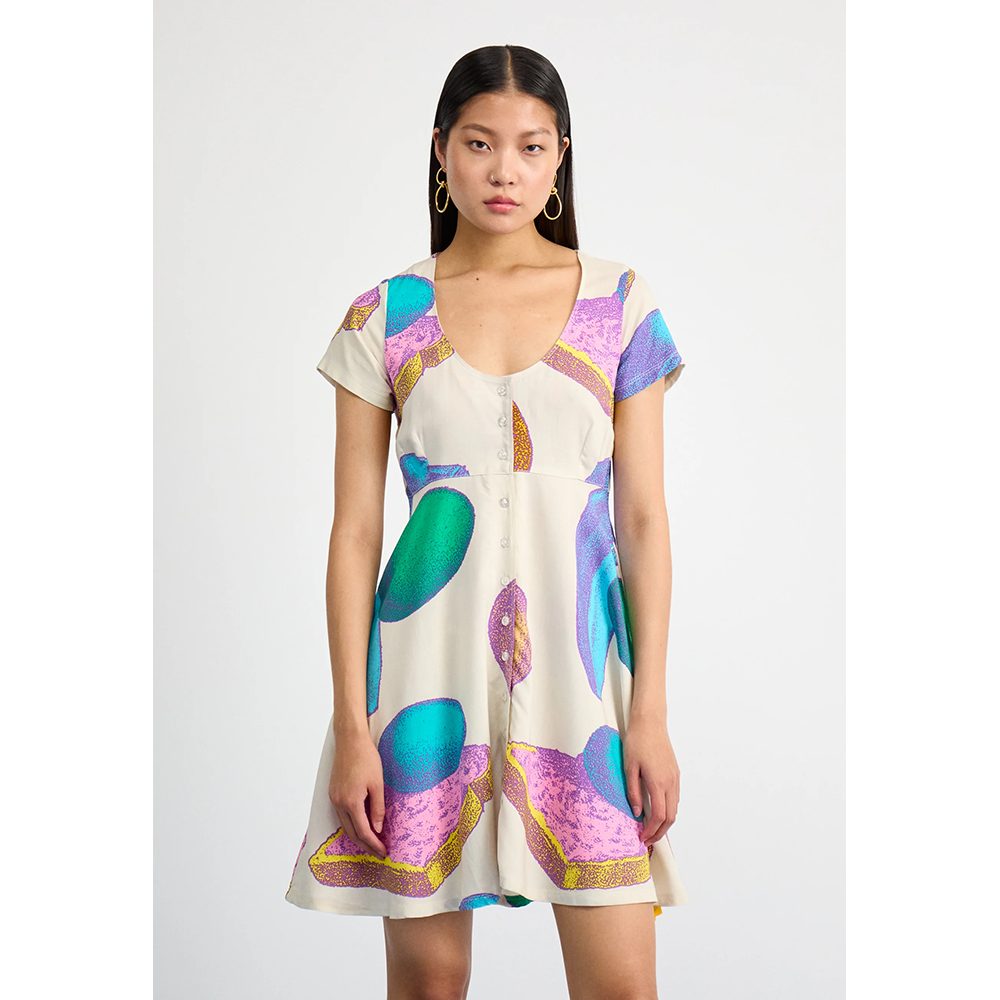 VESTIDO OBEY MALICE DRESS UNBLEACHED MULTI | Mechanic