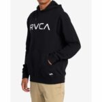 SUDADERA RVCA BIG RVCA HOODIE BLACK. Mechanic Tienda de Ropa
