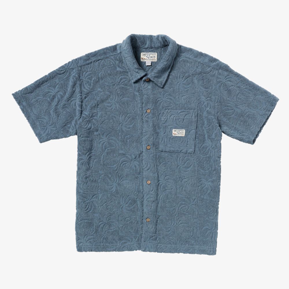 CAMISA RVCA EXOTICA VINTAGE NAVY | Mechanic
