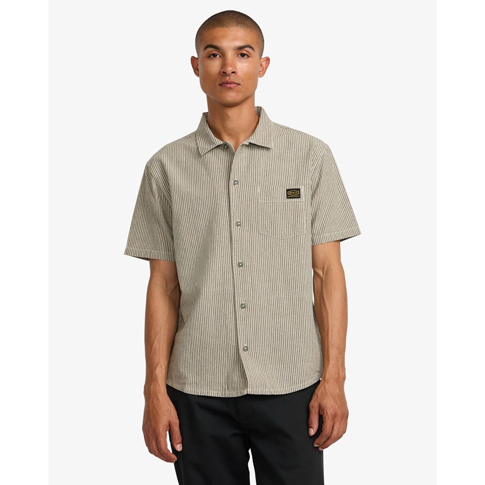 CAMISA RVCA DAYSHIFT STRIPE FATIGUE | Mechanic