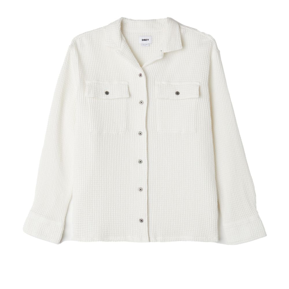 CAMISA CAMILLE WAFFLE SHIRT MUTE WHITE | Mechanic