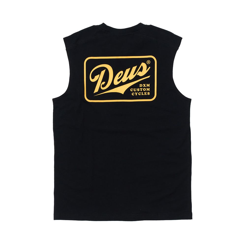 CAMISETA DEUS EX-MACHINA PHASE MUSCLE BLACK | Mechanic