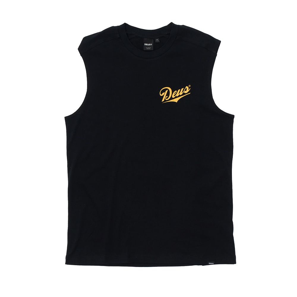 CAMISETA DEUS EX-MACHINA PHASE MUSCLE BLACK | Mechanic