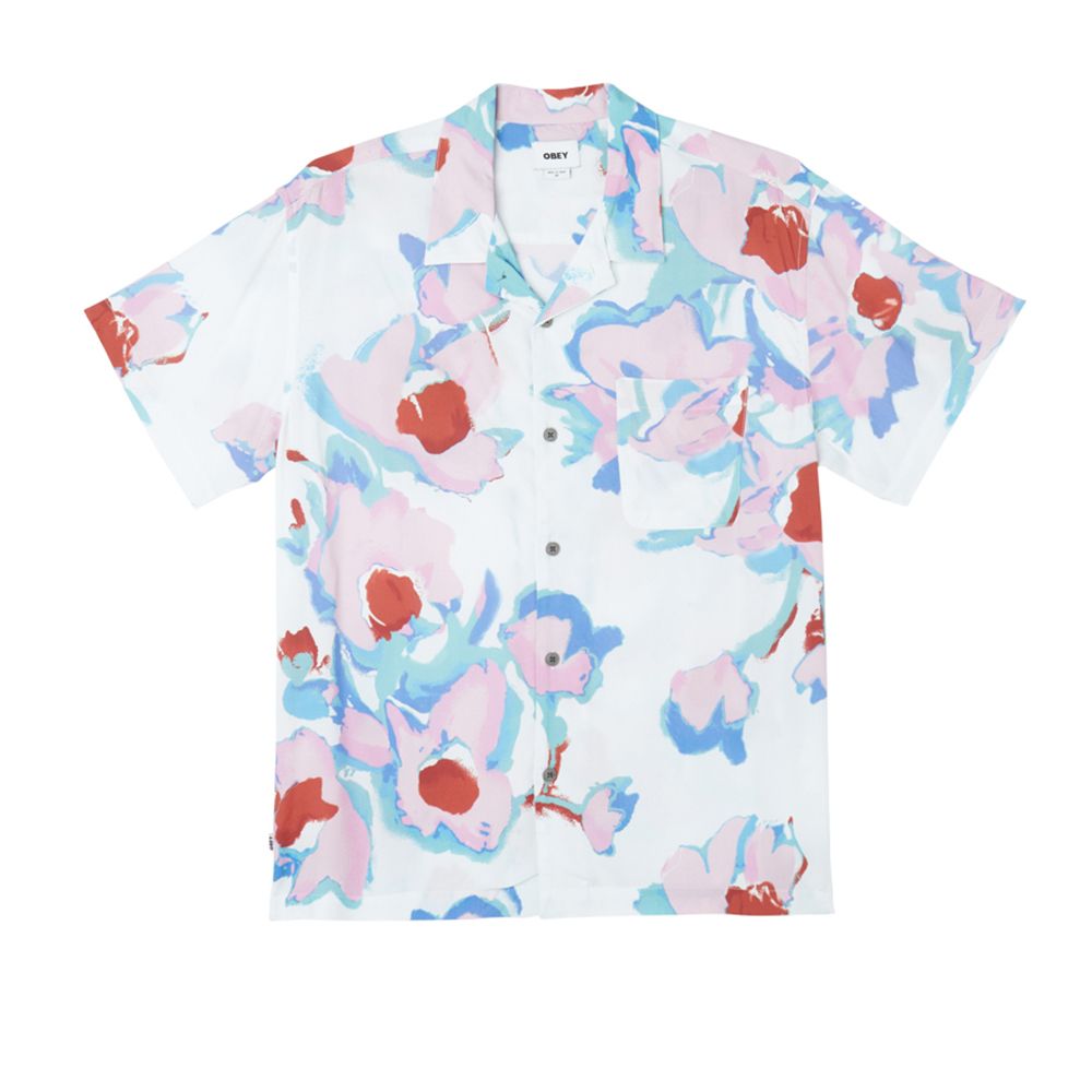 CAMISA OBEY ACRYLIC FLOWER WOVEN CREAM MULTI | Mechanic