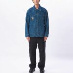 CHAQUETA OBEY HYMN JACKET STONE WASH INDIGO | Mechanic