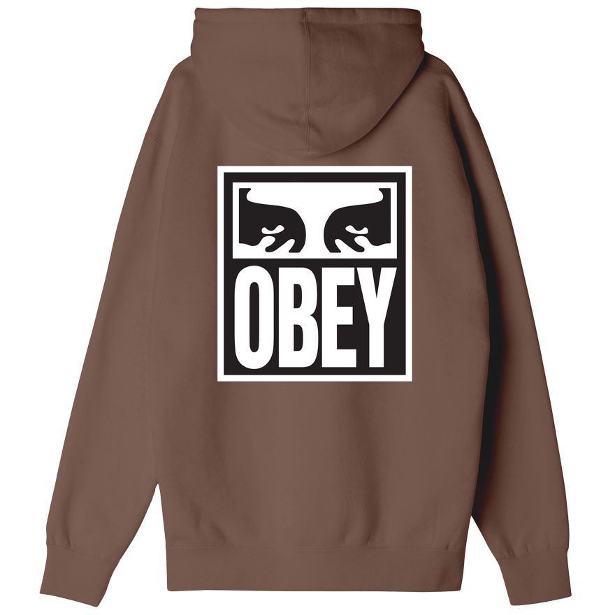SUDADERA OBEY EYES ICON HOOD SEPIA | Mechanic