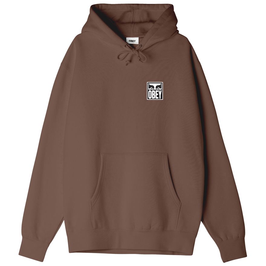 SUDADERA OBEY EYES ICON HOOD SEPIA | Mechanic