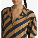 CAMISA RVCA MILSPEC STRIPE CAMEL. Mechanic Tienda de Ropa