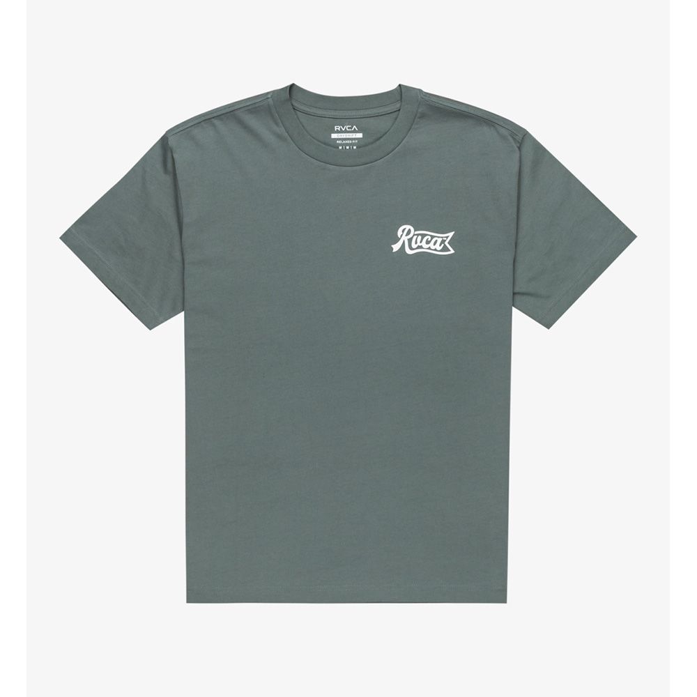 CAMISETA RVCA LOGO BALM GREEN | Mechanic