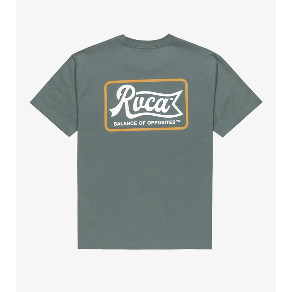 CAMISETA RVCA LOGO BALM GREEN | Mechanic