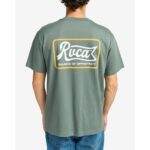 CAMISETA RVCA LOGO BALM GREEN. Mechanic Tienda de Ropa