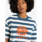 CAMISETA QUICKSILVER BOYFRIEND CROP STRIPED. Mechanic Tienda de Ropa