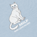 CAMISETA RIPNDIP MAN I LOVE FELINES TEE POWDER BLUE. Mechanic Tienda de Ropa